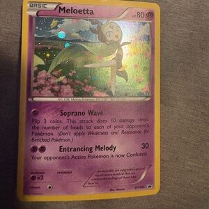 Meloetta Holographic Rare Pokemon Card